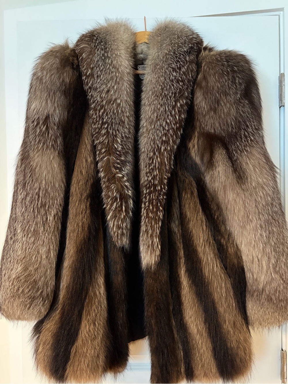 Vintage Brown Fox Fur Coat - Women's Jacket